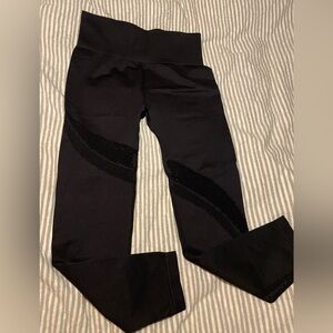 Zyia Black  High-Waist Leggings “cut outs” I forget what their called